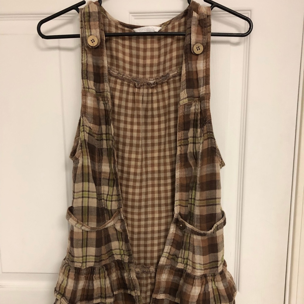 brown checkered shirt from promod